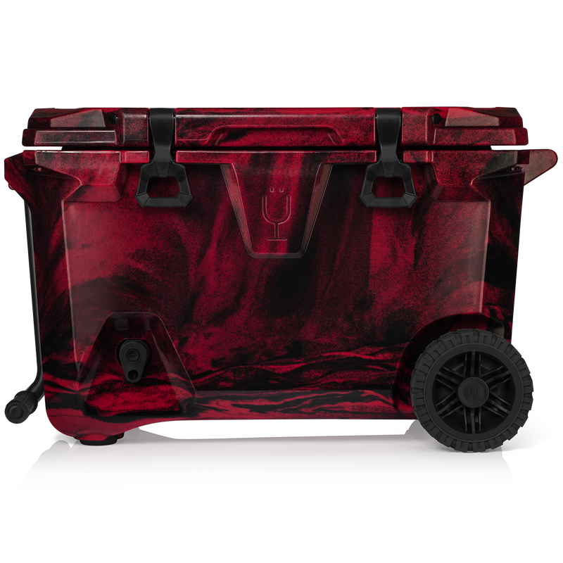 BrüTank 55-Quart Rolling Cooler | Red & Black Swirl N5