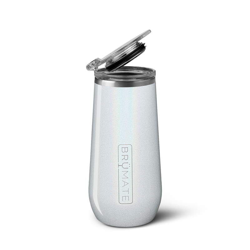 Champagne Flute | Glitter White | 12oz O8