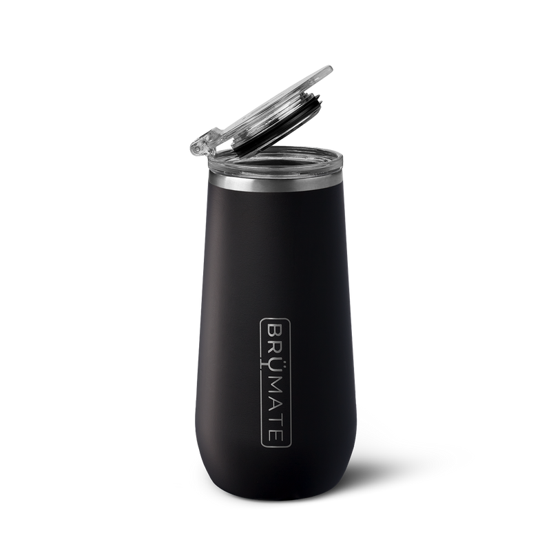 Champagne Flute | Matte Black | 12oz I8